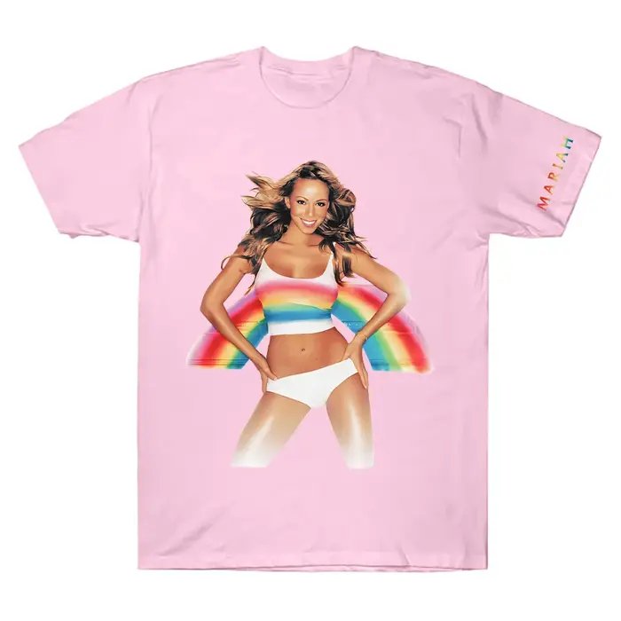Mariah Carey Merch T-Shirt arc-en-ciel pour hommes femmes t-shirts en coton créatifs col rond à manches courtes