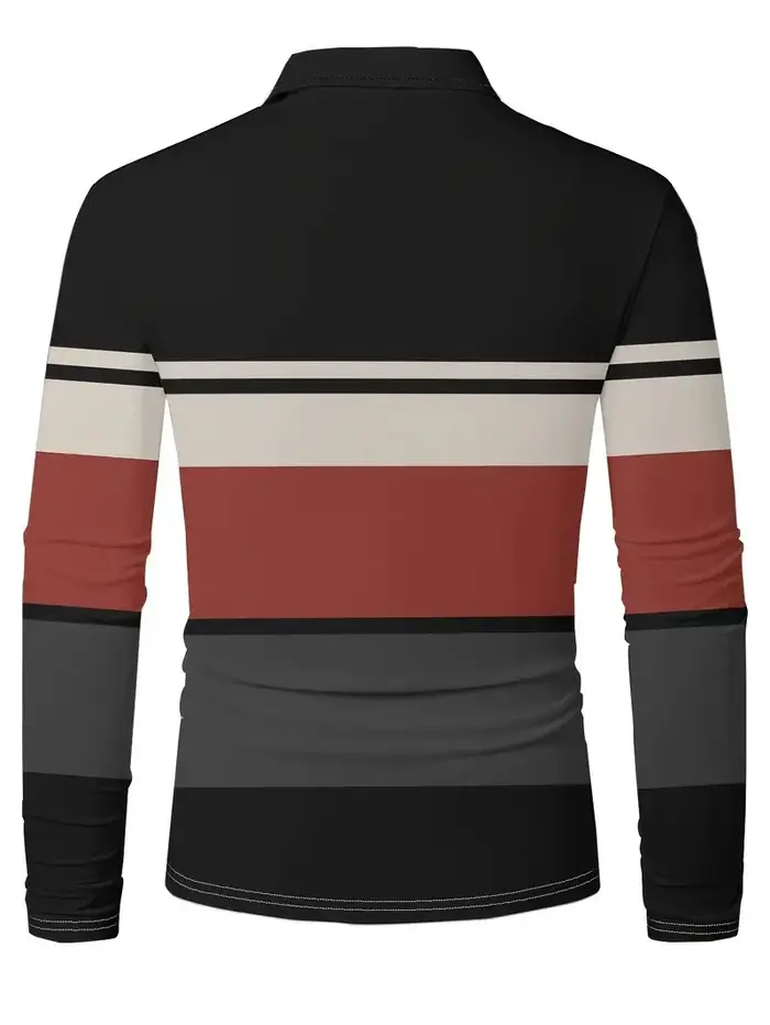 La nouvelle chemise POLO à manches longues pour hommes pour le printemps et l'automne 2025