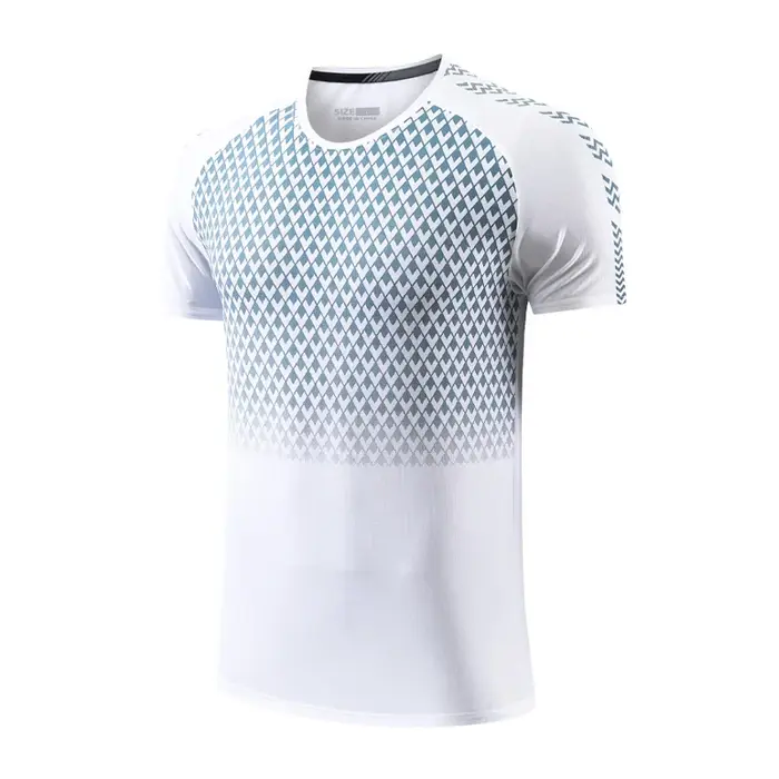 Sport impression chemises mode respirant Muscle musculation hommes à manches courtes gymnastique entraînement séchage rapide en plein air t-shirts