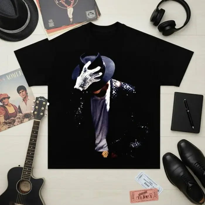 T-shirt Michael Jackson 2026 Vintage Années 90, T-shirt graphique Hip Hop Streetwear Unisexe pour Ho