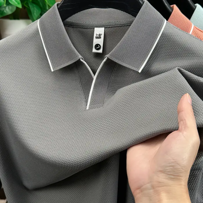 Polo pour homme avec col à revers, manches courtes décontractées, haut de golf sportif, disponible en plusieurs couleurs