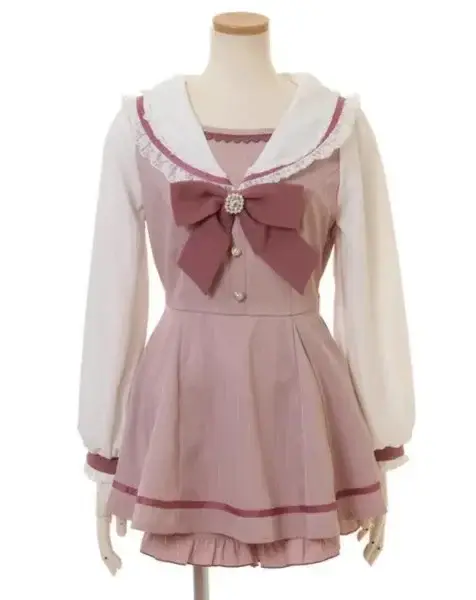 Rojita – robe japonaise à manches longues et col marin pour femmes
