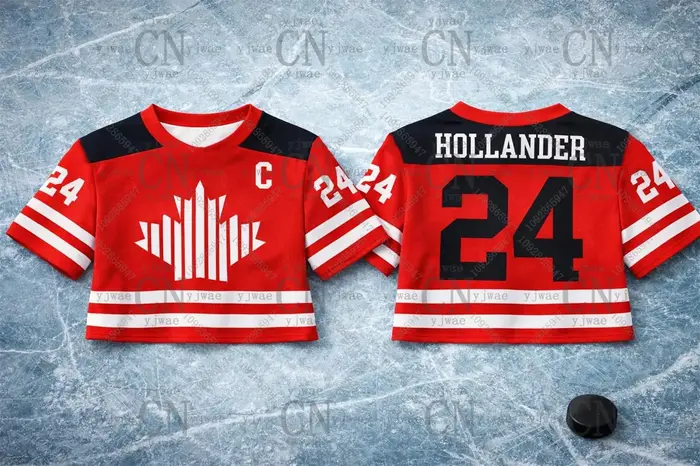 Hollander Crop Top Jersey Raiders Shirt Heated Rivalry