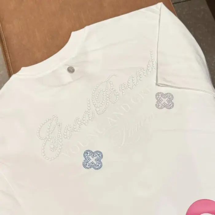 T-shirt GOODBRAND en coton respirant à col rond et manches courtes