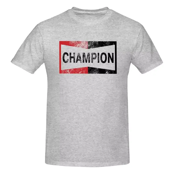 Champion Vintage Logo imprimé T-shirt hommes surdimensionné coton