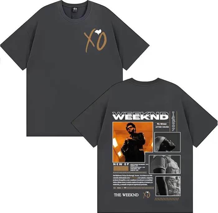 Rétro The Weeknd After Hours Album T-shirts graphiques pour hommes Vintage années 90 Hip Hop gothiqu
