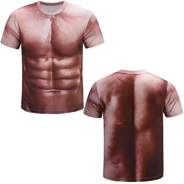 T-shirt drôle avec tatouage musculaire