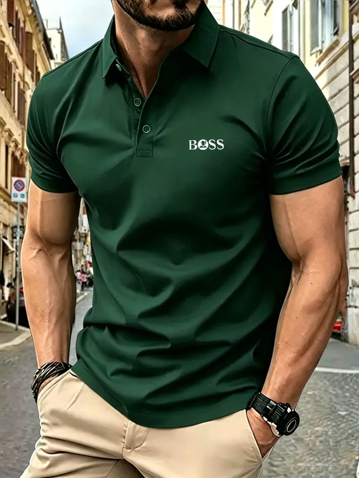 Polo à manches courtes pour homme – Nouvelle collection été 2026 – Plusieurs couleurs – Qualité supérieure – Confortable et respirant – Hauts décontractés pour le quotidien