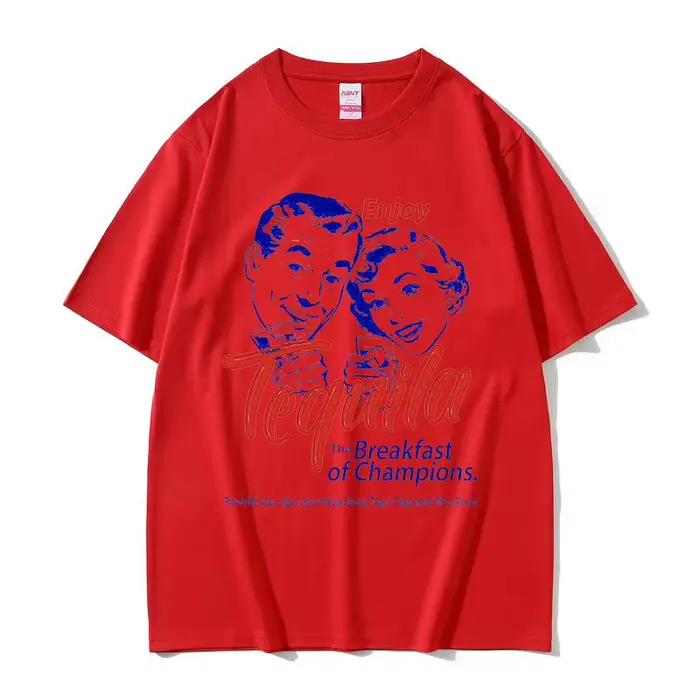 Profitez de Tequila le petit déjeuner des champions drôle Meme t-shirts hommes femmes décontracté mo