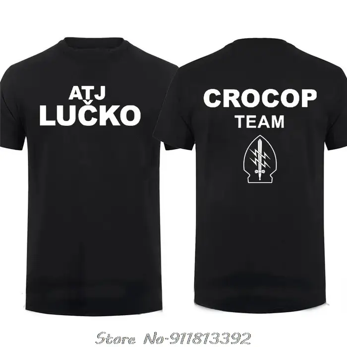 ATJ LUCKO-T-Shirt à Manches Courtes pour Homme, Vêtement Décontracté de Style Patinage Contre le Terrorisme, Unité Spéciale de la Force, Idéal pour le Fitness et l'Été
