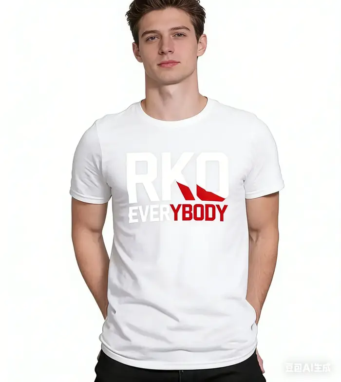 RKO T-shirt de lutte déchiré unisexe pour hommes et femmes, décontracté en coton à manches courtes, 