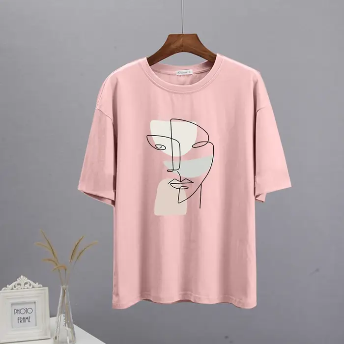 Hirsionsan – t-shirt col rond pour femme