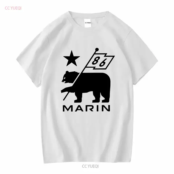Marin Bikes vélo t-shirt manches longues ou courtes vintage haut délavé pour un usage quotidien resp