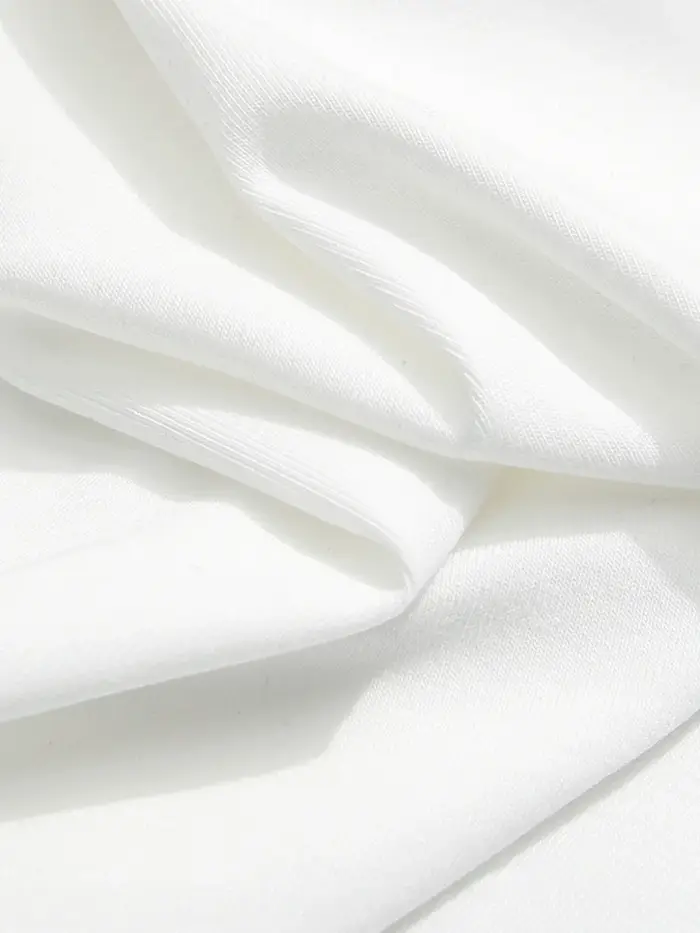 Je crois que vous T-shirt trois quarts blanc pour femmes printemps 2025 col rond hauts évidé broderie t-shirts occasionnels 2251015924