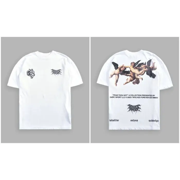 T-shirt en coton à col rond imprimé