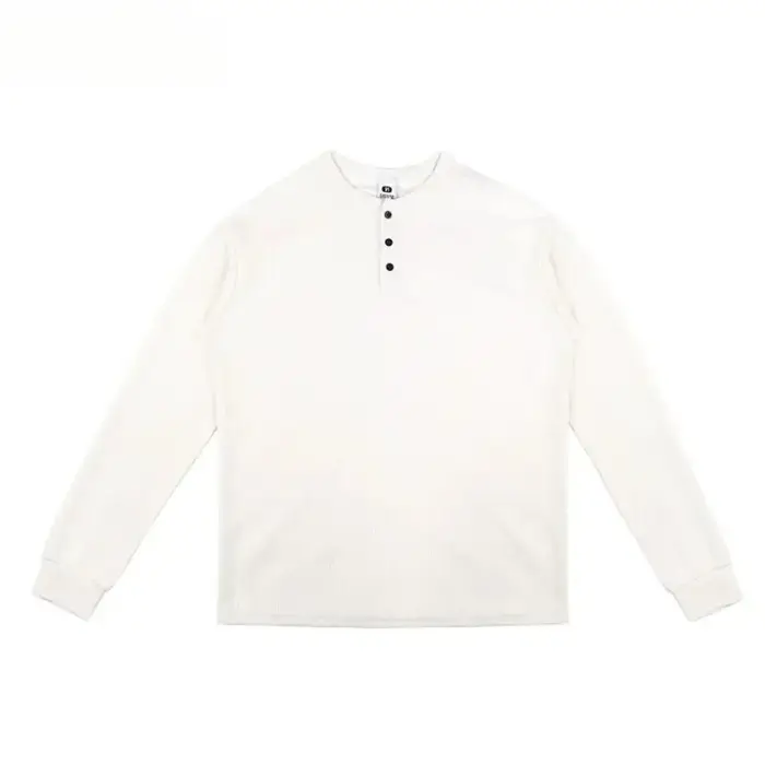 T-shirt à col Henry pour homme
