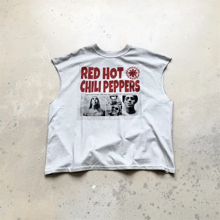 Saint RHCP T-shirt à manches coupées pour hommes et femmes
