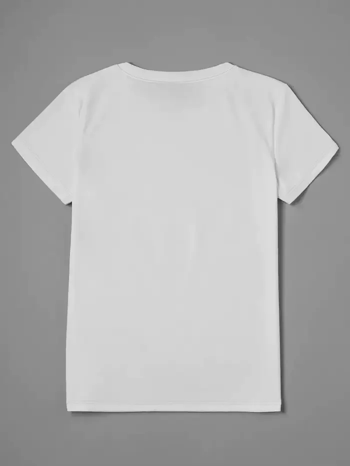 T-shirt graphique décontracté pour femme