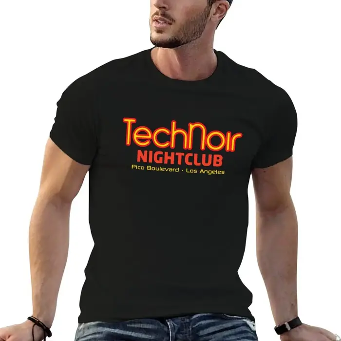 T-shirt Tech Noir Nightclub