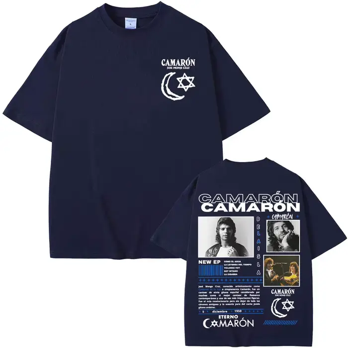 Groupe de Rock Camaron Delaisla Tour 2025 T-shirt graphique hommes femmes décontracté coton haute qualité T-shirts