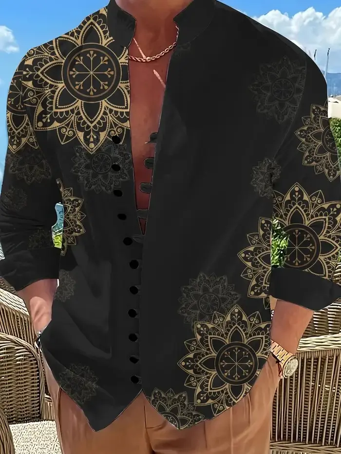 Chemise à manches longues pour hommes