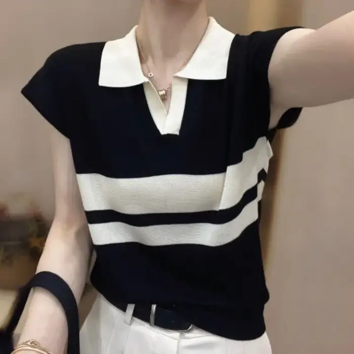 T-shirt Baggy Blanc en Coton pour Femme