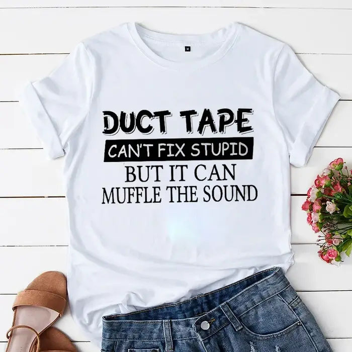 T-shirt humoristique pour femmes, Industries castique, humoristique, à la mode