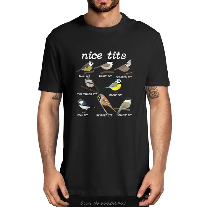 T-Shirt unisexe pour hommes et femmes, 100% coton, avec jolis seins amusants, pour l'observation d'o