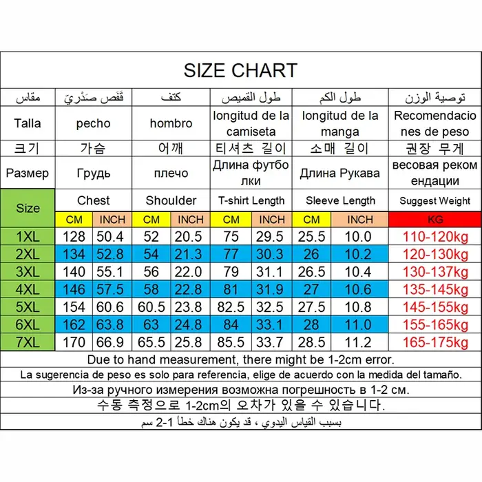 Polos Hommes Grande Taille 1XL-7XL 110-175kg T-shirt À Manches Courtes