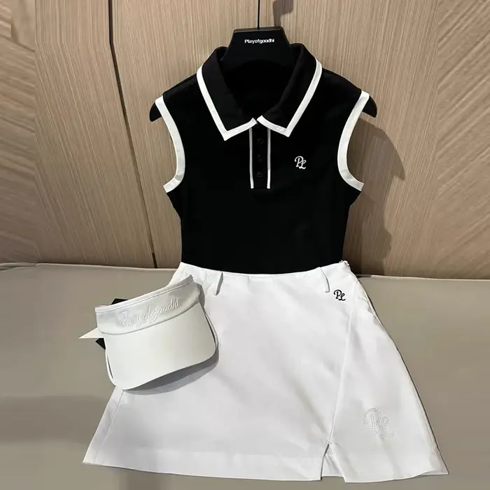 Nouveau débardeur de golf sans manches pour femme