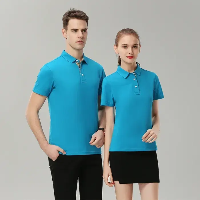 Polo à motif LOGO imprimé personnalisé