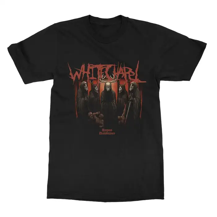 T-shirt en coton avec motif du groupe Whitechapel