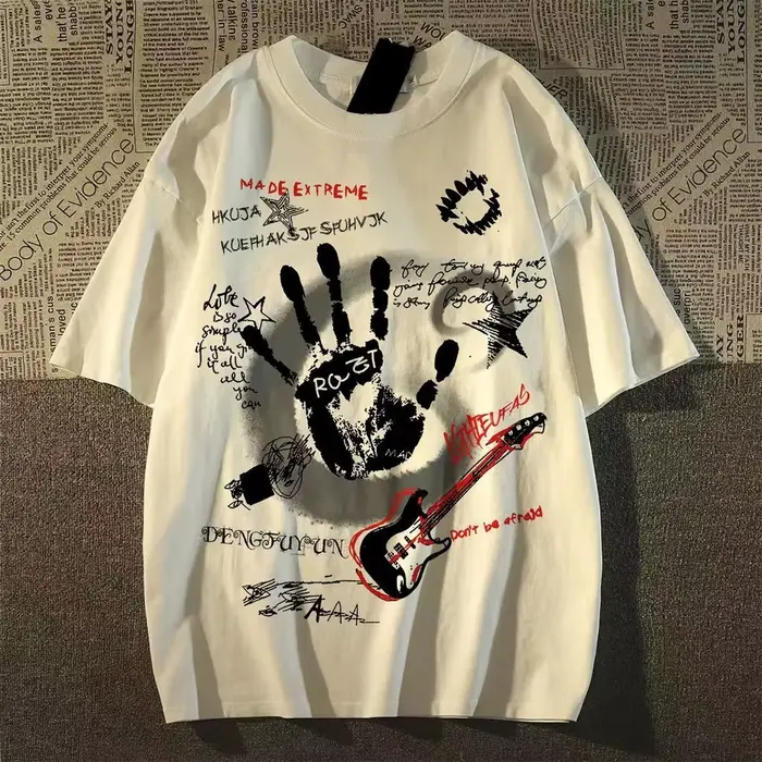 T-shirt à manches courtes et col rond pour hommes/femmes