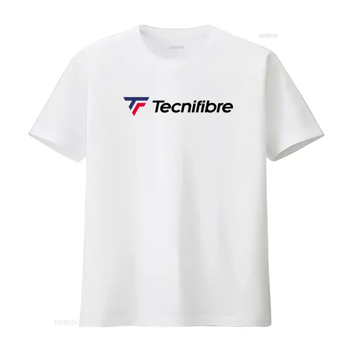 T-shirt de tennis Tecnifibre pour vêtements de sport décontractés, style vintage, graphique délavé, 