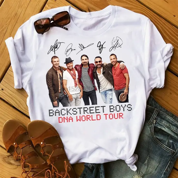 Mode d'été Backstreet Boys World t-shirts femmes unisexe t-shirts Harajuku chemises à manches courte