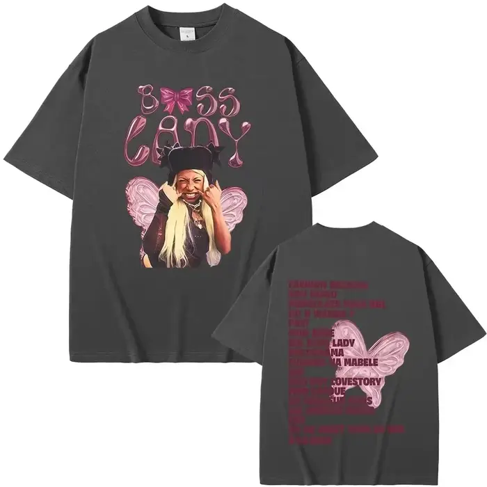 T-shirt graphique unisexe Theodora MEGA BBL Album pour homme et femme