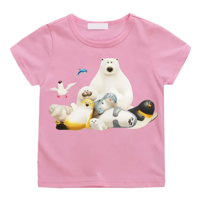 SEALOOK SHOP T-shirts dessin animé imprimé mignon 100% coton t-shirt