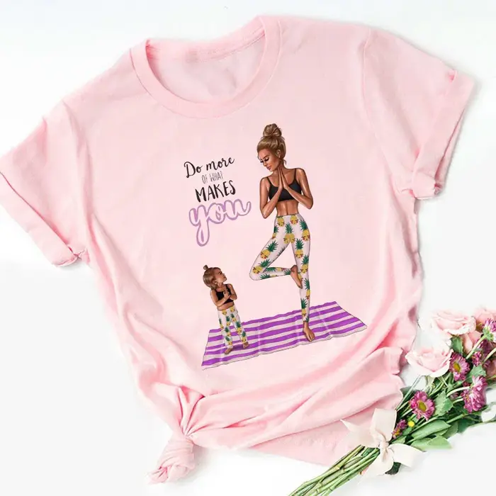 T-shirt femme rose, estival et estival