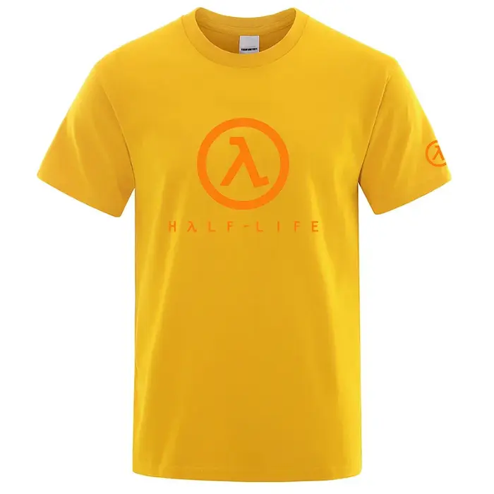 2025 Half Life Game 1998 été homme col rond haut décontracté mince coton à manches courtes nouveau T-shirt respirant à la mode