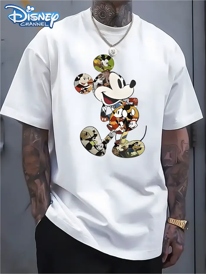 T-shirt unisexe en coton pour homme et femme, coupe oversize, style streetwear décontracté, motif Mi
