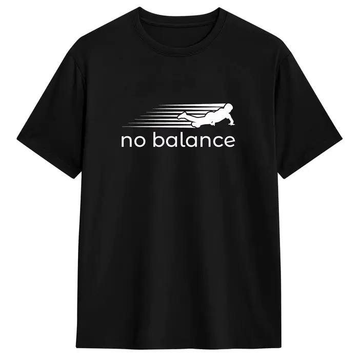 T-shirts pour hommes No Balance Novelty 100% coton, t-shirts à manches courtes, col rond, idée cadea