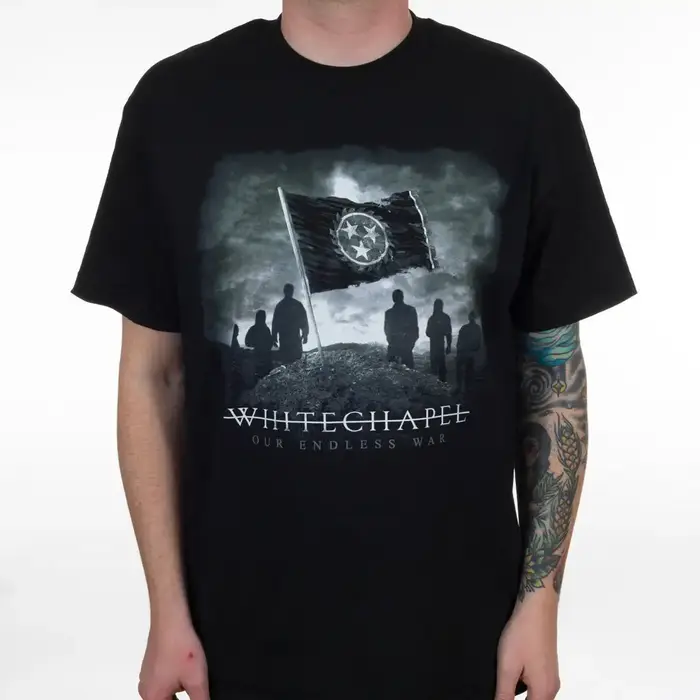 T-shirt en coton avec motif du groupe Whitechapel