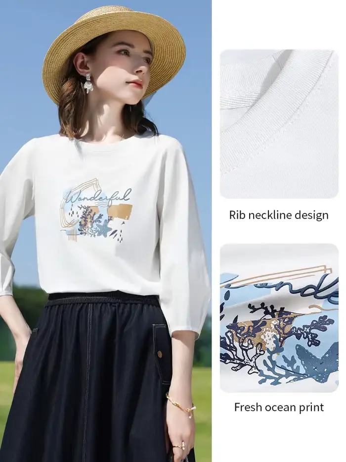 I BELIEVE YOU T-shirts blancs à imprimé graphique pour femmes