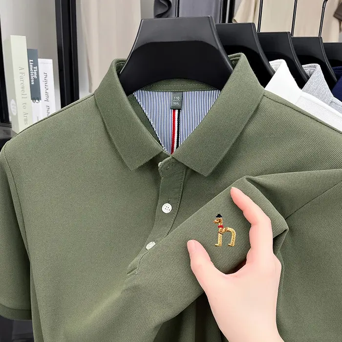 Polo à manches courtes pour hommes