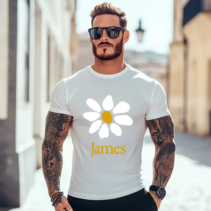 James-T-shirt à manches courtes et col rond pour hommes