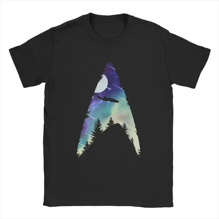 T-Shirt à Manches Courtes et Col Rond pour Homme, en Coton, Starfleet Galactic Insignia, The Next Ge