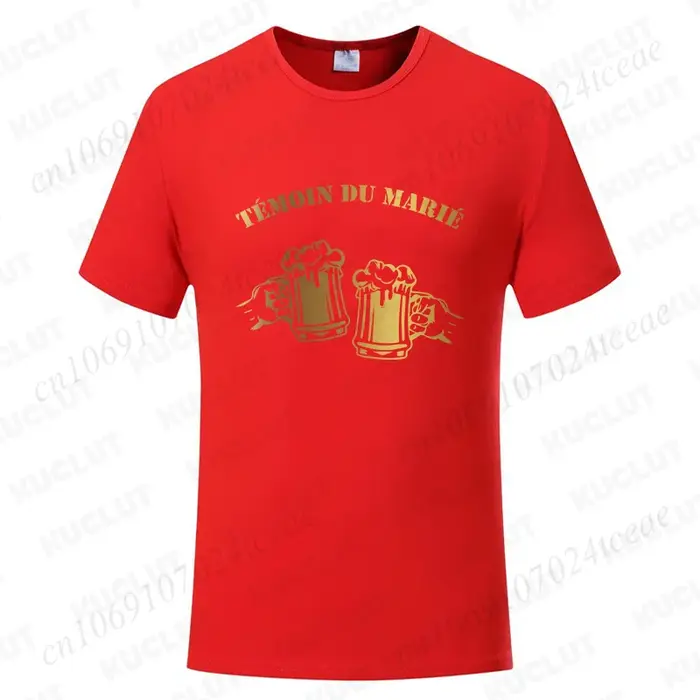 T-shirt pour homme, équipe du marié français Evg