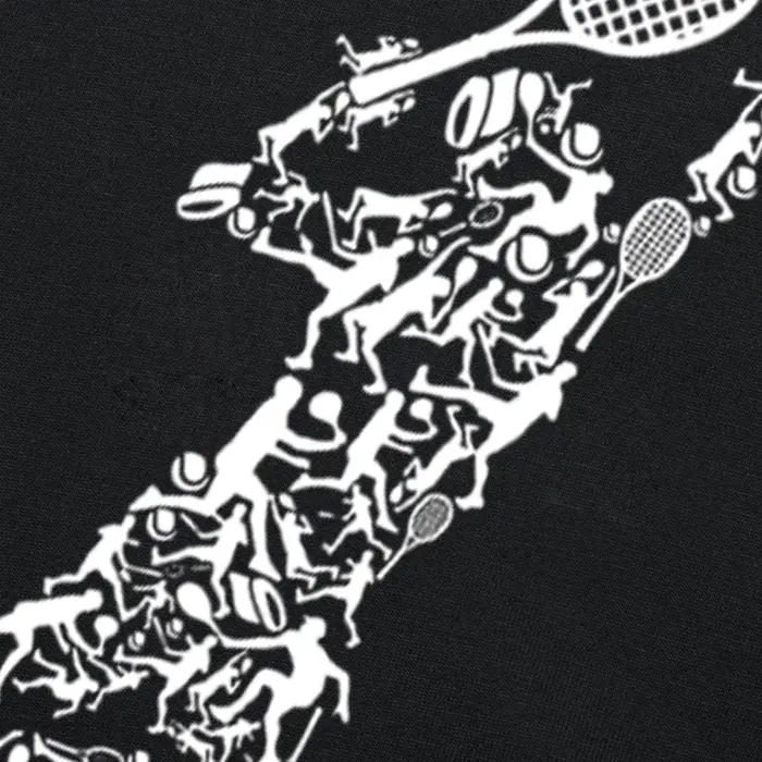 T-shirt graphique IkRacket dans le dessin pour hommes