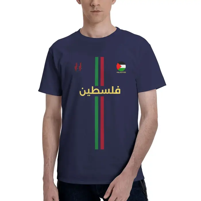Palestine Football t-shirt été Y2K T-Shirts de base pur coton Hip Hop