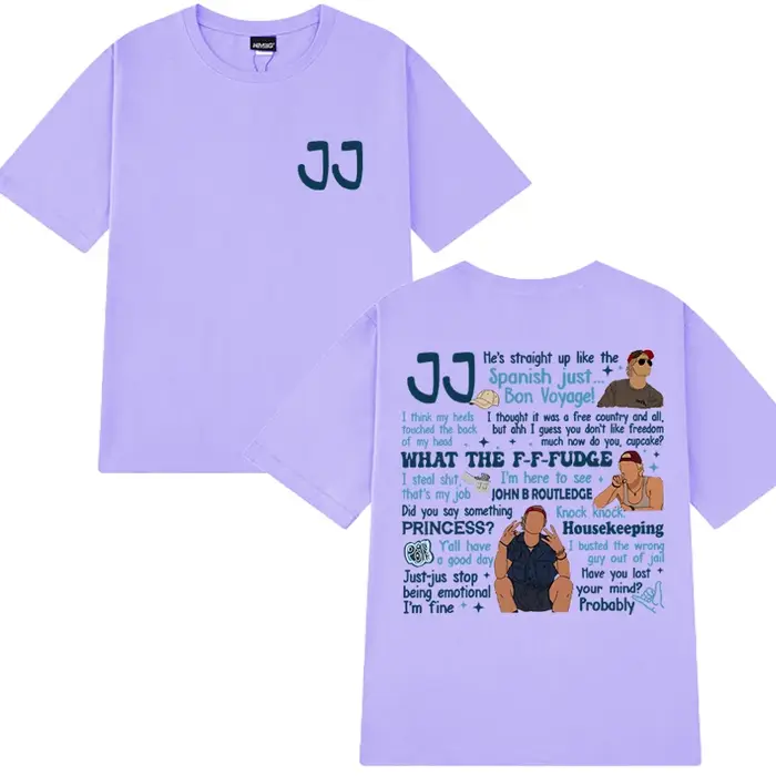 2025 nouveau dans JJ Maybank t-shirts hommes femmes OBX citations T-shirt à manches courtes unisexe Rudy Pankow surdimensionné 100% coton vêtements hauts
